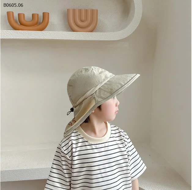 MŨ CHỐNG NẮNG CHE GÁY CHO BÉ-sỉ 100k