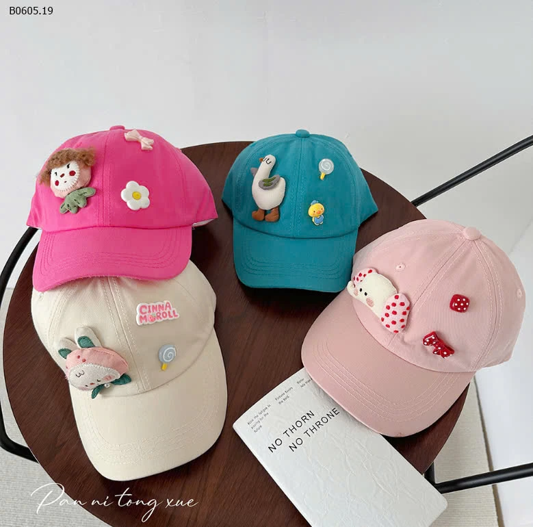 MŨ LƯỠI TRAI HOẠT HÌNH CHO BÉ-sỉ 96k