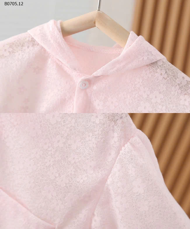 ÁO KHOÁC MỎNG TAI THỎ CHO BÉ GÁI-sỉ 80k