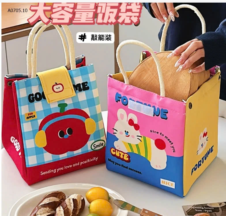 TÚI GIỮ NHIỆT ĐỰNG ĐỒ ĂN TRƯA KUTE -sỉ 78k