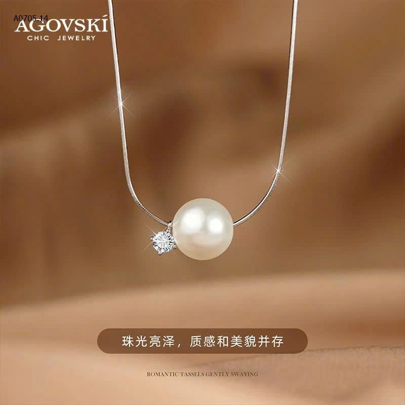 DÂY CHUYỀN BẠC NGỌC TRAI Agovski-sỉ 169k