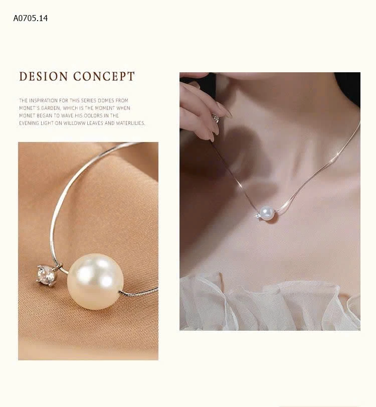 DÂY CHUYỀN BẠC NGỌC TRAI Agovski-sỉ 169k