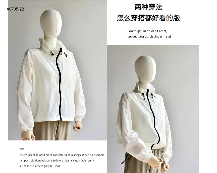 KHOÁC GIÓ MỎNG CHỐNG NẮNG-sỉ 170k