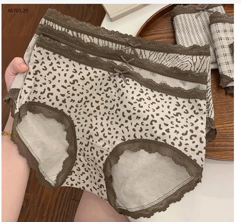 SET 6C QUẦN CHIP HỌA TIẾT CHO NỮ-sỉ 148k/set 6c mix màu