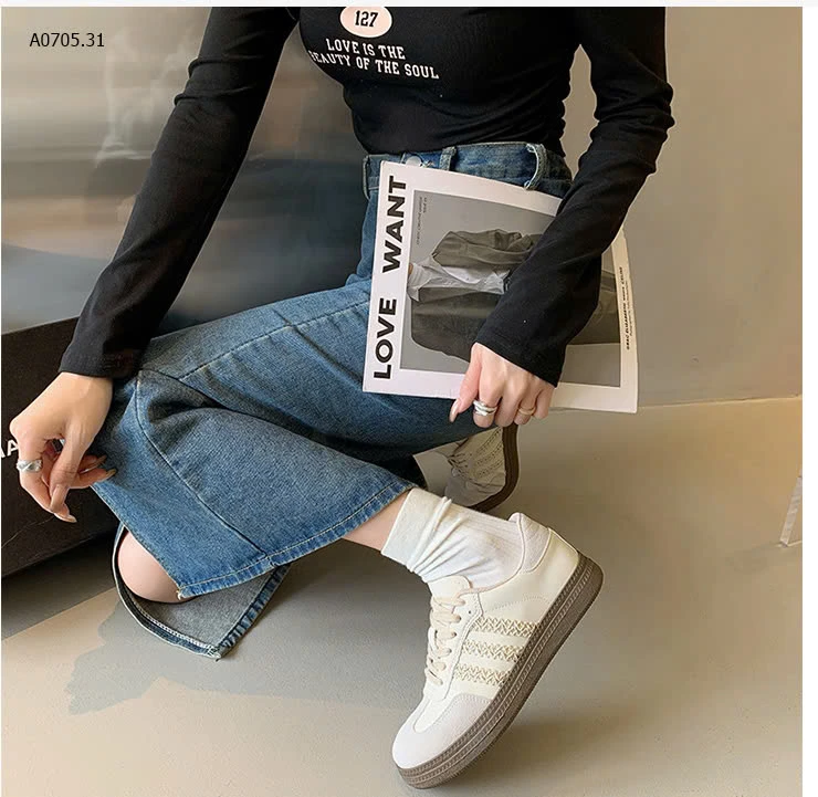 GIÀY THỂ THAO BUỘC DÂY ĐẾ DÀY NỮ-sỉ 140k