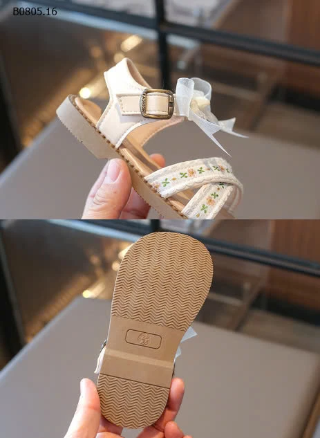 SANDAL NƠ QUAI CHÉO BG-sỉ Sz 22-26 : 120k            Sz 27-31 : 130k 