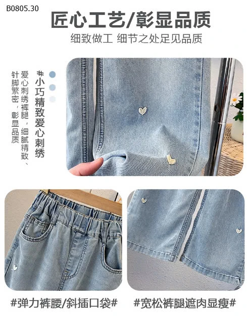 QUẦN JEANS CHO BÉ GÁI -sỉ 130k