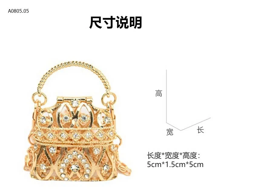 TÚI TRANG TRÍ KIM LOẠI-sỉ 86k