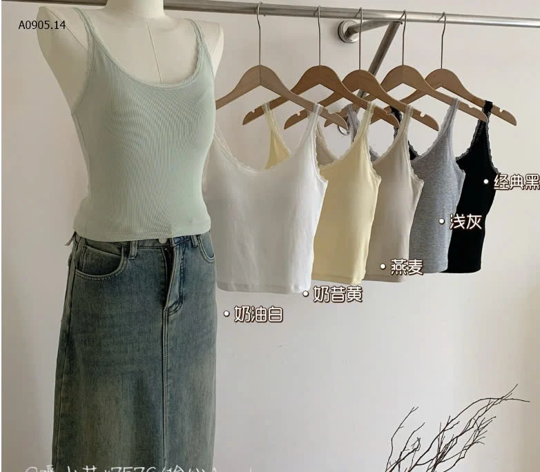 ÁO BA LỖ PHỐI REN -sỉ 105k