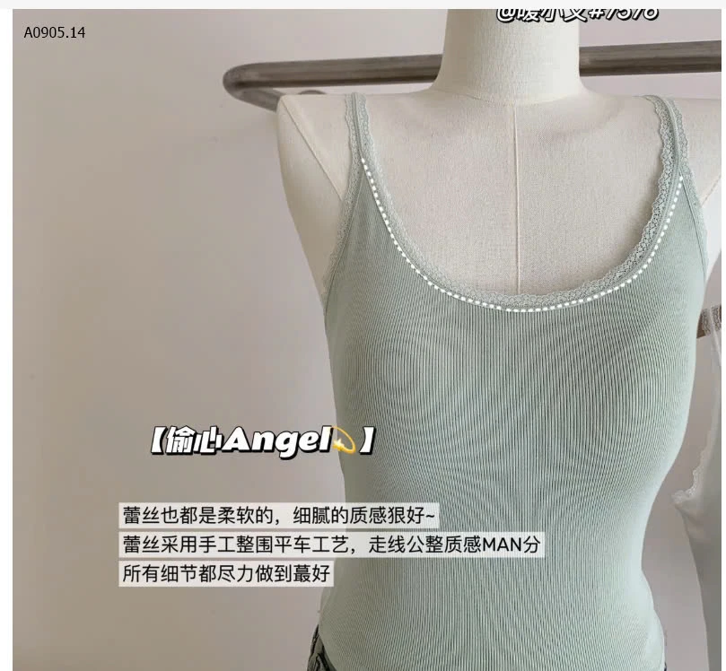 ÁO BA LỖ PHỐI REN -sỉ 105k