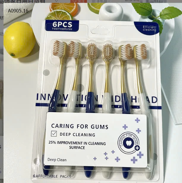 COMBO 3 VỈ BÀN CHẢI CARING FOR GUM -sỉ 48k/set 3 vỉ