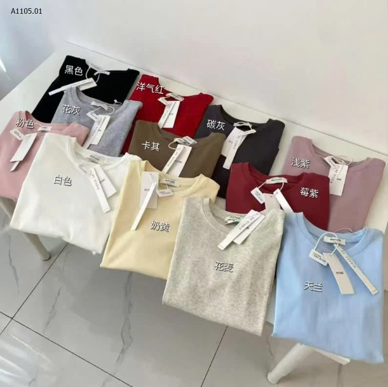 ÁO CỘC TTAY CỔ TRÒN NỮ-Sỉ 102k