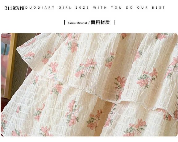 VÁY CÔNG CHÚA XÔ ĐŨI ĐÍNH NƠ CÁNH TIÊN BG -sỉ 189k