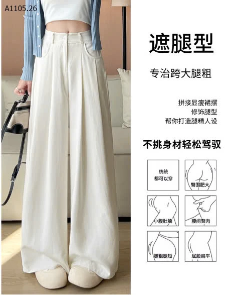 Quần ống rộng lụa băng - 130k/c