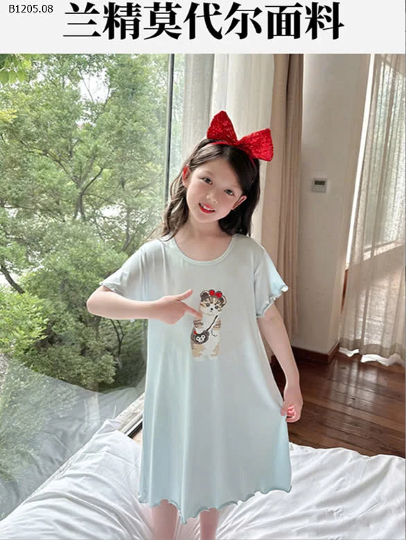 VÁY NGỦ MẶC NHÀ BÉ GÁI  - sỉ 122k