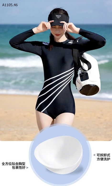 BỘ BƠI LIỀN THÂN TAY DÀI CAO CẤP- sỉ 340k