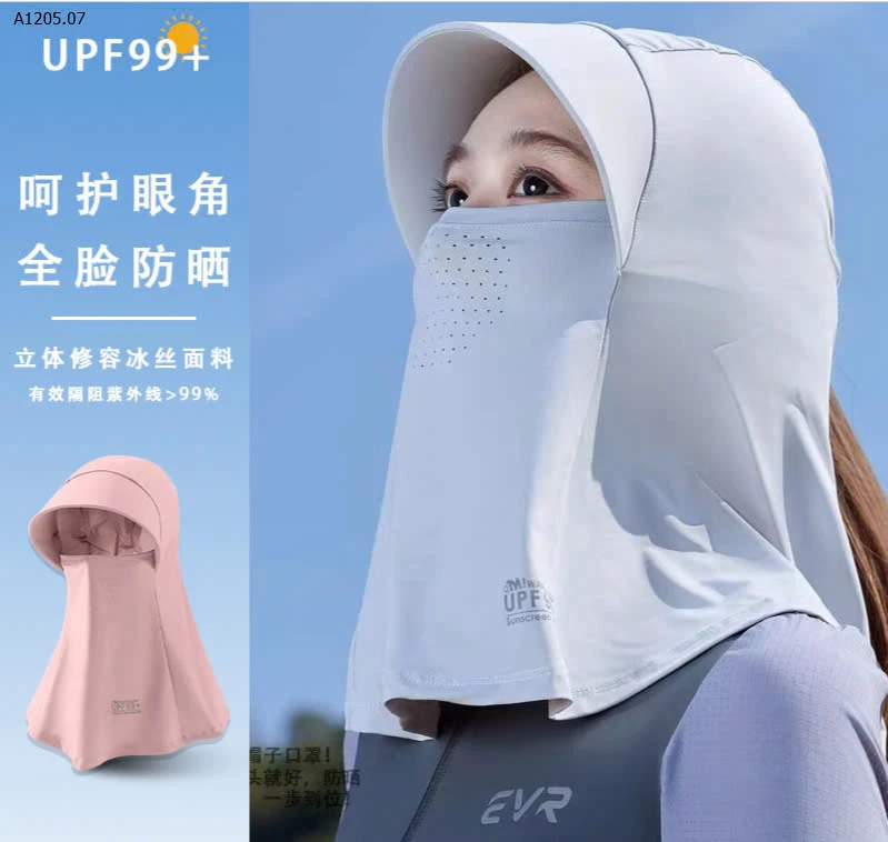 KHẨU TRANG MŨ CHỐNG UV50+- sỉ 28k
