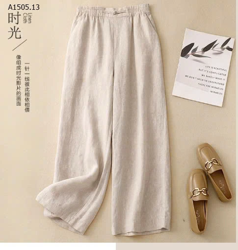 QUẦN SUÔNG COTTON LINEN - sỉ 136k