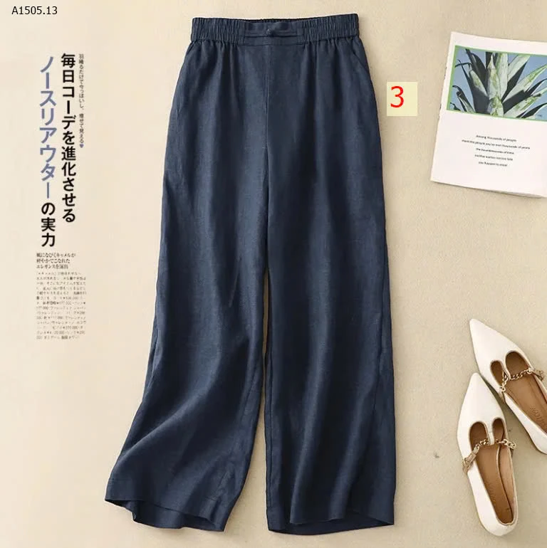 QUẦN SUÔNG COTTON LINEN - sỉ 136k