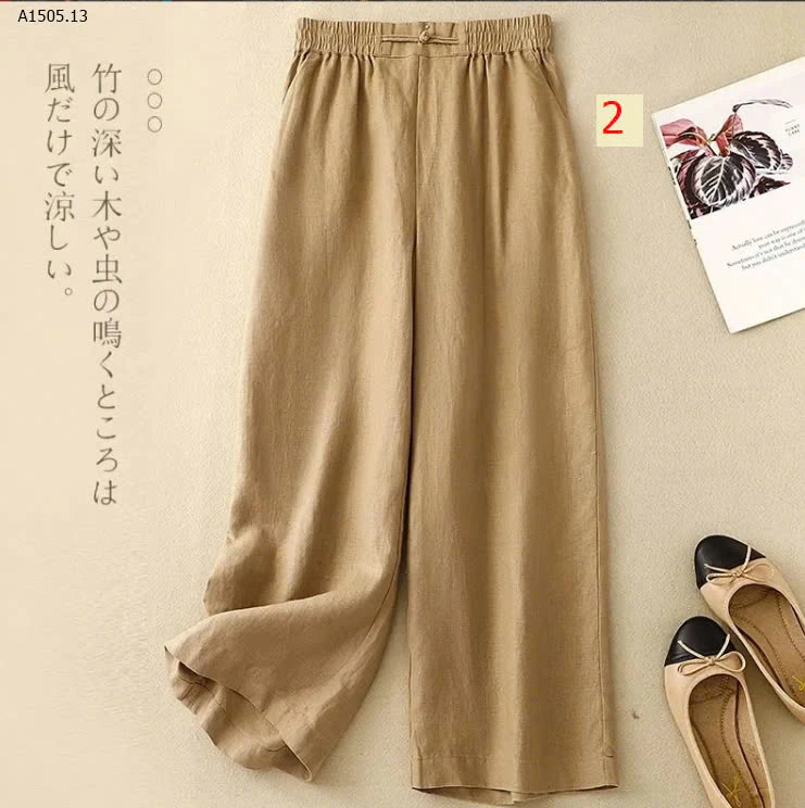 QUẦN SUÔNG COTTON LINEN - sỉ 136k