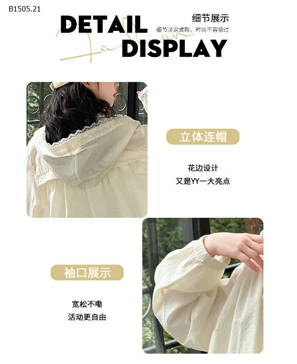 ÁO CHỐNG NẮNG BG  - sỉ 153k