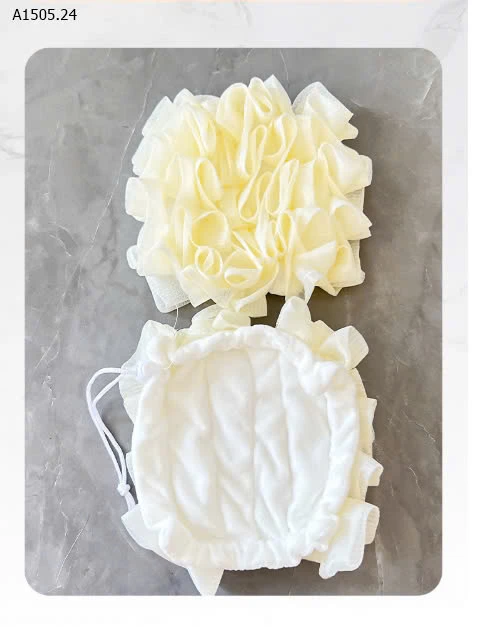 BÔNG TẮM 2IN1 - sỉ 38k/set 2c