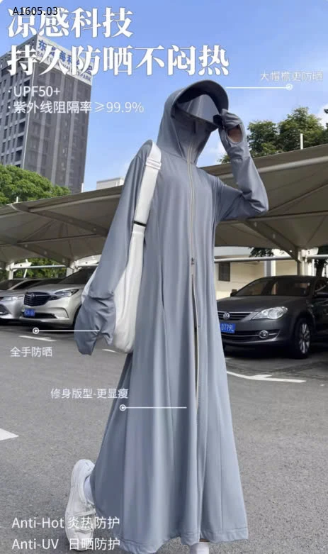 ÁO CHỐNG NẮNG DÁNG DÀI NỮ-sỉ 163k