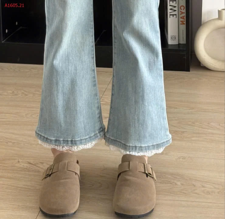 QUẦN JEAN ỐNG LOE GẤU REN -sỉ 168k