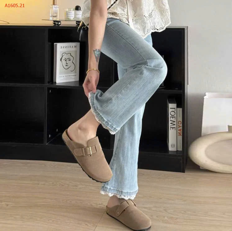 QUẦN JEAN ỐNG LOE GẤU REN -sỉ 168k