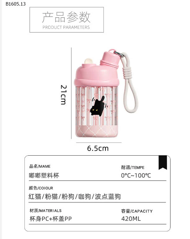 BÌNH NƯỚC DỄ THƯƠNG CHO BÉ YÊU -sỉ 88k