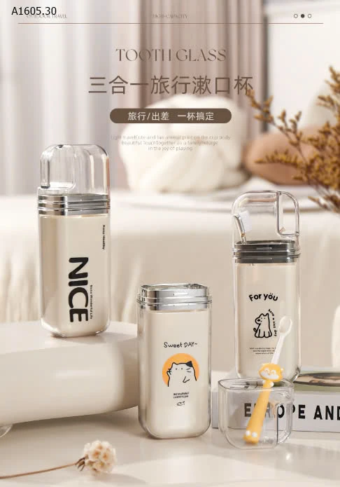 CỐC ĐỰNG BÀN CHẢI KEM ĐÁNH RĂNG -sỉ 60k