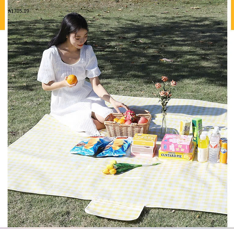 THẢM DÃ NGOẠI/  PICNIC GẤP GỌN CHỐNG THẤM NƯỚC-sỉ 55k