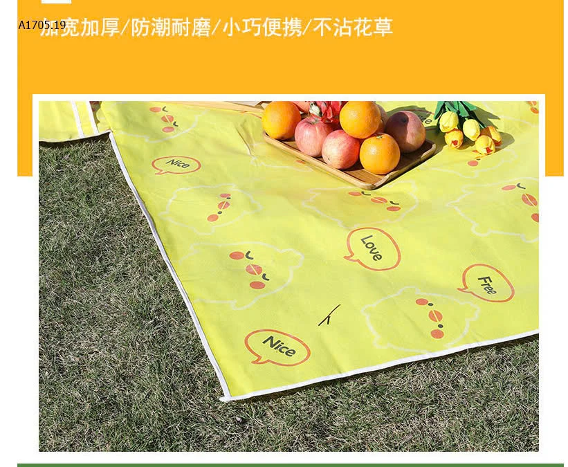 THẢM DÃ NGOẠI/  PICNIC GẤP GỌN CHỐNG THẤM NƯỚC-sỉ 55k