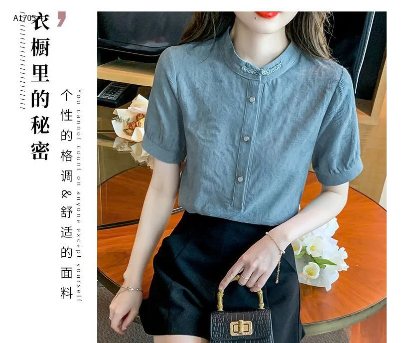 ÁO SƠ MI NỮ HOẠ TIẾT THÊU-sỉ 155k