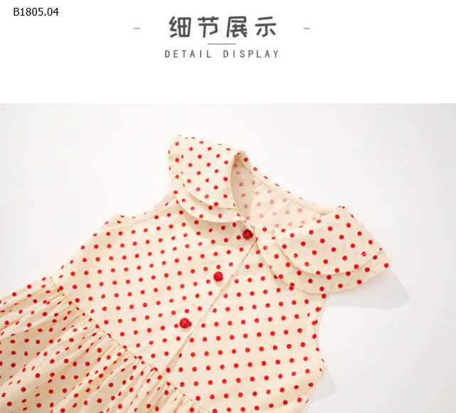 VÁY CHẤM BI Premium chính hãng CHO BG  -Sỉ 123k