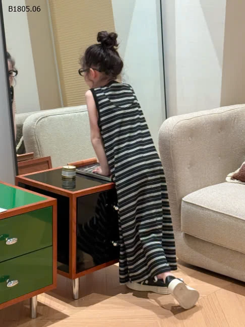 Váy suông kẻ dáng dài  BG  -Sỉ 175k