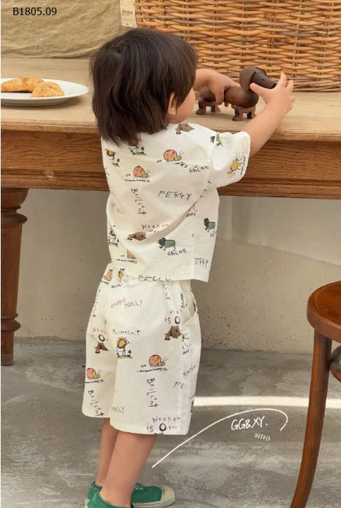 Sét bộ sơ mi cho BT Lanxi -Sỉ 164k