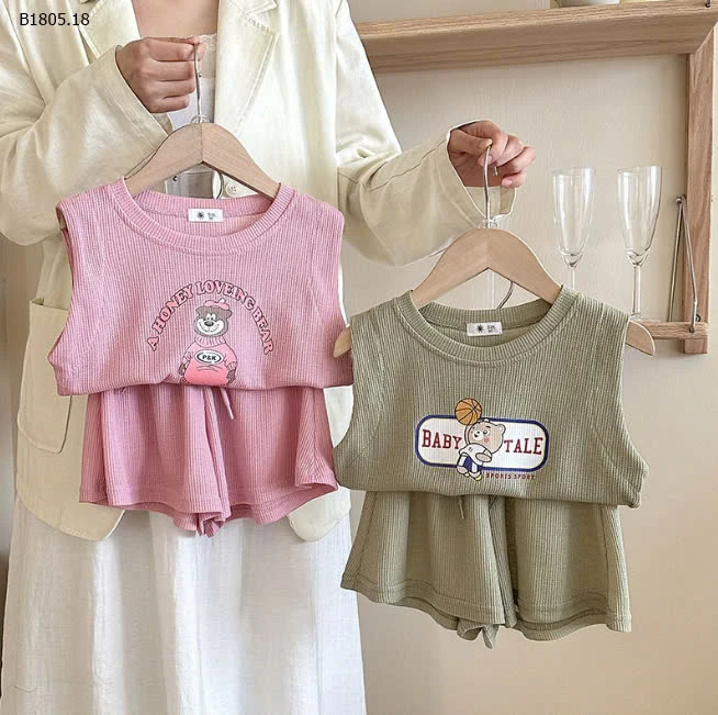 BỘ CỘC HÈ BA lỖ CHO BÉ TRAI, BÉ GÁI CUTE - Sỉ 127k