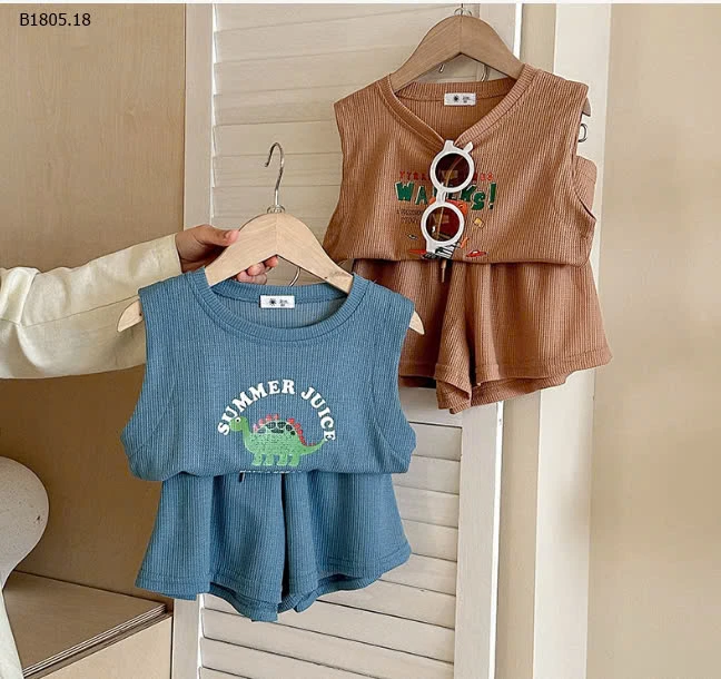 BỘ CỘC HÈ BA lỖ CHO BÉ TRAI, BÉ GÁI CUTE - Sỉ 127k