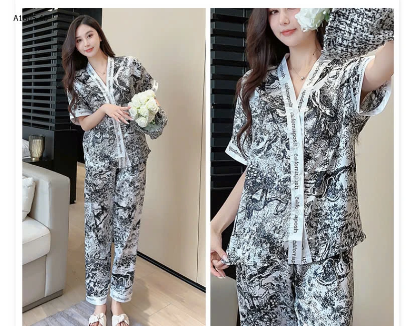bst  BỘ NGỦ PIJAMA CỘC TAY NỮ -Sỉ 99k