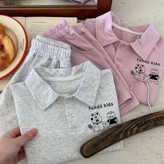 SET POLO GẤU BÉ TRAI CUTE -Sỉ 165k