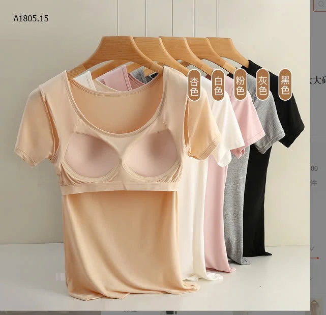 ÁO CỘC TAY KÈM BRA - sỉ 98k