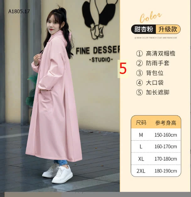 ÁO MƯA CHO NỮ MẪU MỚI- sỉ 138k