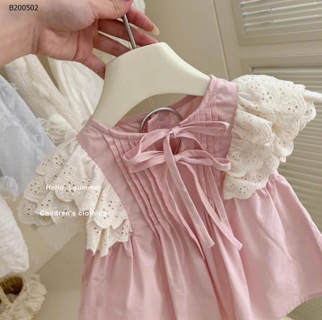 BST VÁY HÈ CHO BÉ GÁI HÃNG NINGLI- sỉ mẫu 1-2: 123k mẫu 3: 158k