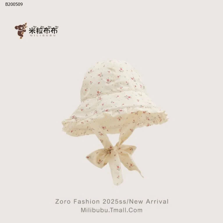 MŨ VÀNH TRÒN HỌA TIẾT XINH XẮN CHO BÉ GÁI  - sỉ  75k