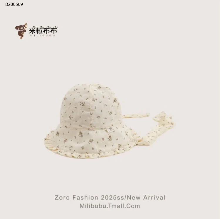 MŨ VÀNH TRÒN HỌA TIẾT XINH XẮN CHO BÉ GÁI  - sỉ  75k