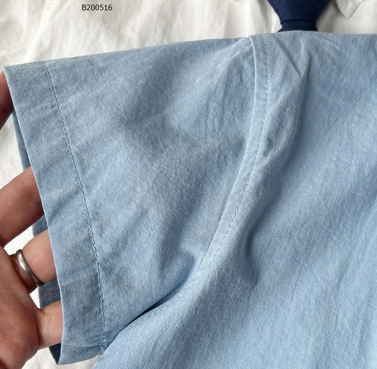 SƠ MI CỘC TAY KÈM CÀ VẠT - sỉ 120k