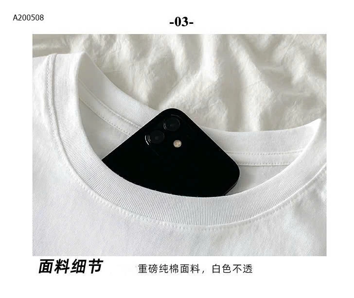  ÁO PHÔNG IN CHỮ CHO NỮ - sỉ 86k