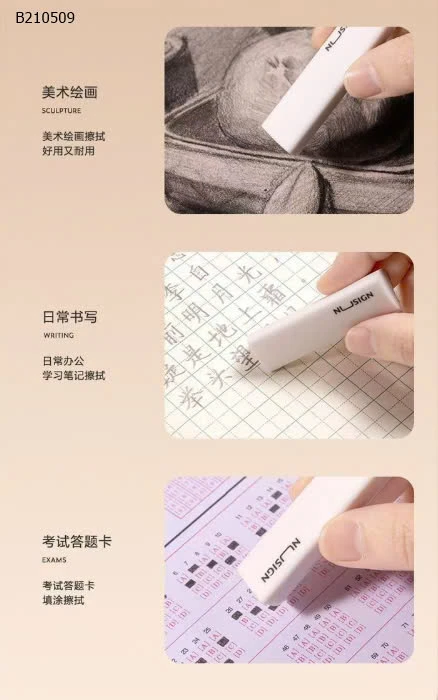 HỘP 6C TẨY TAM GIÁC DELI  - Sỉ 80k/ set 12c