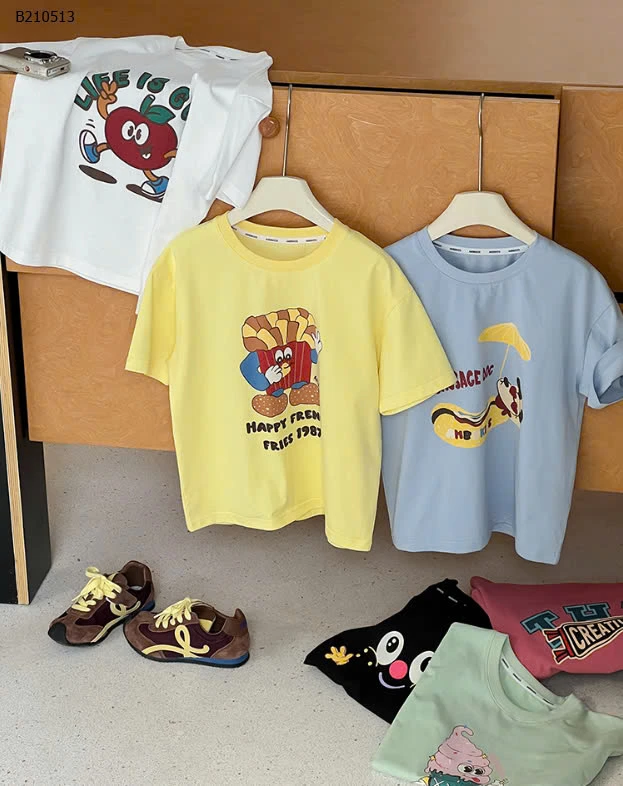 ÁO THUN HOẠT HÌNH BÉ TRAI AMBB - sỉ 103k